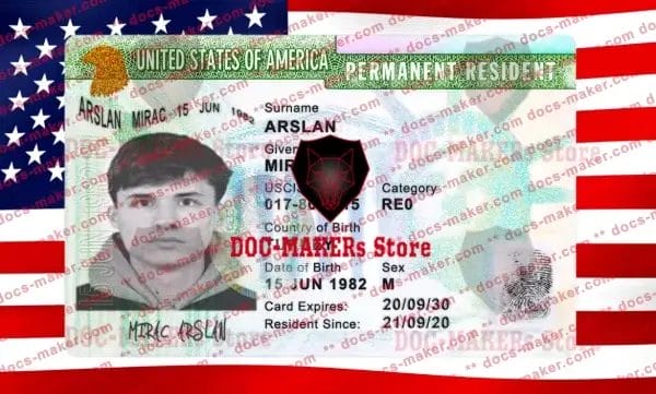 USA Green Card Residence Permit - V1